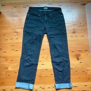 Charcoal wash straight leg jeans